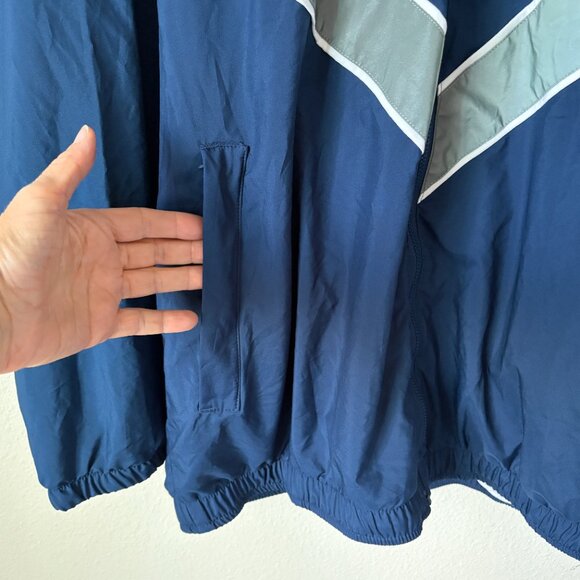 US Air Force Mens Jacket Size L PTU Physical Training Uniform Reflective Blue - Picture 6 of 12